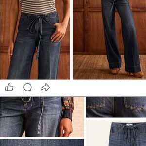 CAbi Beau Dark Blue Straight Leg Jeans